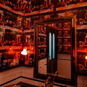 Home Slice Pizza - Cool bathroom - Pizza Near Me - Austin, Texas Home Slice Pizza - Cool bathroom - Pizza Near Me - Austin, Texas