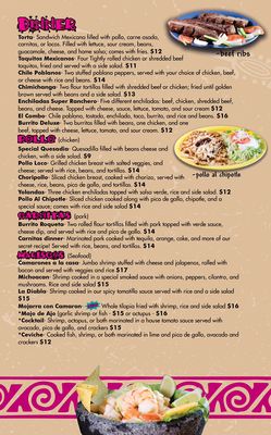Menu photo 3 Fajita Grill Westbrook, ME
