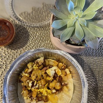 Someburros - Bacon, egg and cheese breakfast taco - Mexican Near Me - Phoenix, Arizona