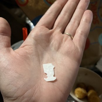 Sonic Drive-In - My six year old found this piece of plastic in her burger. - Burgers Near Me - Chandler, Arizona