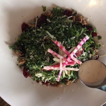 Amsterdam BrewHouse - Kale salad - is literally just a pile of kale.. Not too impressed. Try the pear and goat cheese salad or chopped salad - Breweries Near Me - Toronto, Ontario