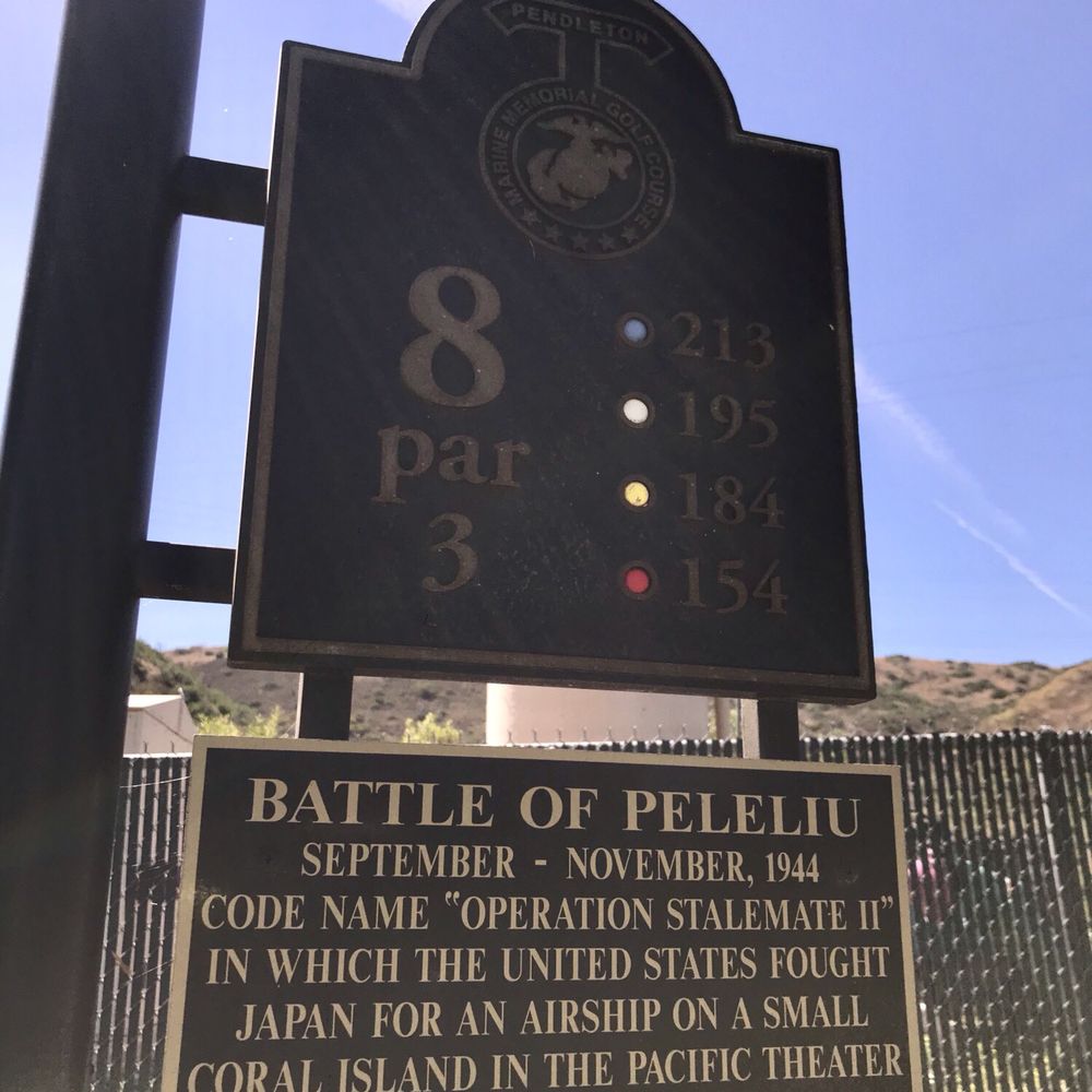 Marine Memorial Golf Course - 8.17.18 Hole 8 Pays Tribute to the Battle of Peleliu - Golf Near Me - Camp Pendleton, California Marine Memorial Golf Course - 8.17.18 Hole 8 Pays Tribute to the Battle of Peleliu - Golf Near Me - Camp Pendleton, California