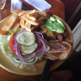 Janet's Montana Cafe - Avocado bacon burger - American Near Me - Alpine, California Janet's Montana Cafe - Avocado bacon burger - American Near Me - Alpine, California
