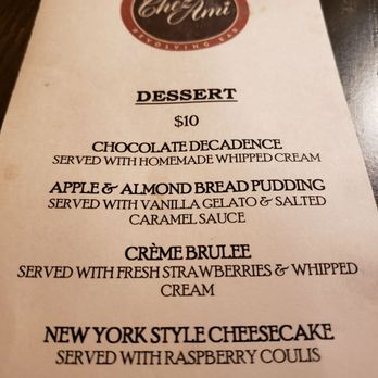 Chez Ami - Dessert - Salad Near Me - Buffalo, New York