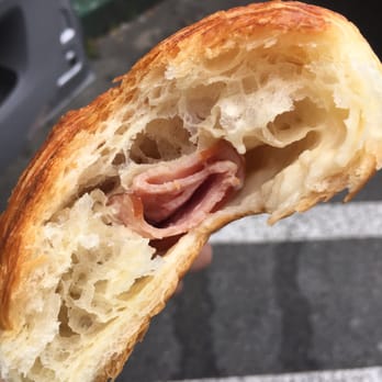 Happy Donuts - The ham in the interior could've been spread out more... - Donuts Near Me - Burlingame, California