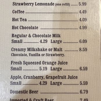 Corky's Kitchen & Bakery - Drinks menu 04/2025 - Breakfast & Brunch Near Me - Perris, California