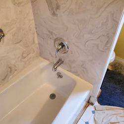 Tarvin Plumbing - We can also do cultured marble shower walls!