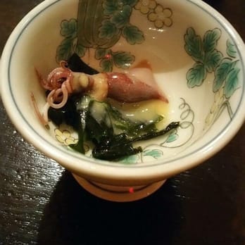 Sushi Ogawa - firefly squid with seaweed in miso broth - Sushi Bars Near Me - Washington, DC, District of Columbia Sushi Ogawa - firefly squid with seaweed in miso broth - Sushi Bars Near Me - Washington, DC, District of Columbia