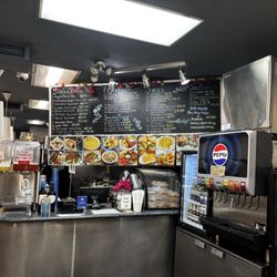Souvlaki's Greek Skewers - Counter and menu 7/2026