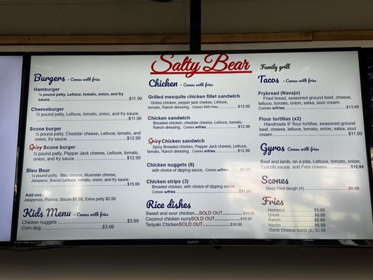 Menu photo 2 Salty Bear Garden City, UT Menu photo 2 Salty Bear Garden City, UT