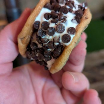 Whims - Ice cream cookie sandwich, keep in mind, my hands are massive. - Food Trucks Near Me - Greensboro, North Carolina Whims - Ice cream cookie sandwich, keep in mind, my hands are massive. - Food Trucks Near Me - Greensboro, North Carolina