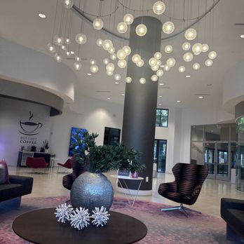 Metropolis Apartments - Office area, amazing light fixture - Apartments Near Me - Irvine, California