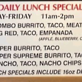 Taco Casa - Lunch Special Menu - Mexican Near Me - Greenville, South Carolina Taco Casa - Lunch Special Menu - Mexican Near Me - Greenville, South Carolina