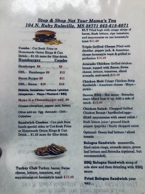 Menu photo 2 Stop & Shop Not Your Mama’s Tea Ruleville, MS Menu photo 2 Stop & Shop Not Your Mama’s Tea Ruleville, MS
