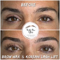 Brow wax & Korean Lash Lift