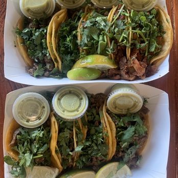 Fresh Off The Grill Tacos - Asada tacos, the the top right two tacos are el pastor - Tacos Near Me - Carlsbad, New Mexico Fresh Off The Grill Tacos - Asada tacos, the the top right two tacos are el pastor - Tacos Near Me - Carlsbad, New Mexico