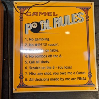 Old Town Tavern - Pool rules - Dive Bars Near Me - Carmel, Indiana Old Town Tavern - Pool rules - Dive Bars Near Me - Carmel, Indiana