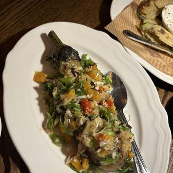 Anemi Modern Greek - Charred Eggpalnt - Wine Bars Near Me - Queens, New York Anemi Modern Greek - Charred Eggpalnt - Wine Bars Near Me - Queens, New York