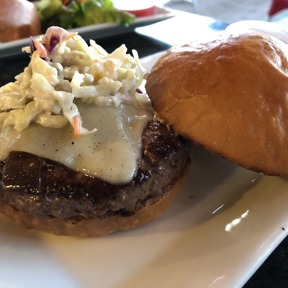 Prosecco Cafe - Melting cheese on Creekstone farm patty - Breakfast & Brunch Near Me - Palm Beach Gardens, Florida Prosecco Cafe - Melting cheese on Creekstone farm patty - Breakfast & Brunch Near Me - Palm Beach Gardens, Florida