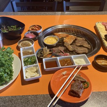 K-BBQ Woomadang - Brisket, LA marinated short rib, cheese corn, spicy pork belly - Korean Near Me - Redmond, Washington K-BBQ Woomadang - Brisket, LA marinated short rib, cheese corn, spicy pork belly - Korean Near Me - Redmond, Washington