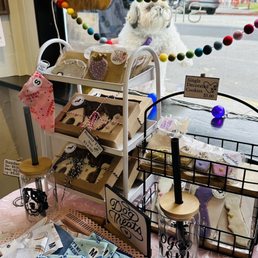 Cute dog biscuits section!