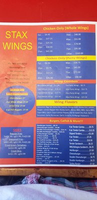 Menu photo 1 Stax Wings Memphis, TN