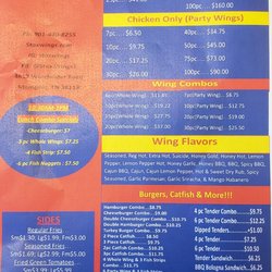 Stax Wings - To Go Menu