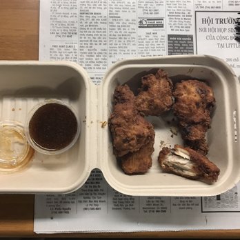 Nguyen's Kitchen - Fried chicken wings-  really gross - Vietnamese Near Me - Orange, California