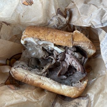 Larry's Giant Subs - Ordered a Chicago's Own Italian Beef (8") and this is the crap I got. None of the toppings just meat and cheese. - Sandwiches Near Me - Jacksonville, Florida Larry's Giant Subs - Ordered a Chicago's Own Italian Beef (8") and this is the crap I got. None of the toppings just meat and cheese. - Sandwiches Near Me - Jacksonville, Florida