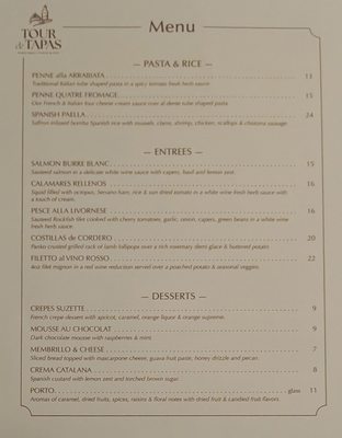 Menu photo 8 Tour de Tapas La Mesa, CA