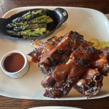 Jack Stack Barbecue - Overland Park - Beef Back Ribs With asparagus! - Barbeque Near Me - Overland Park, Kansas Jack Stack Barbecue - Overland Park - Beef Back Ribs With asparagus! - Barbeque Near Me - Overland Park, Kansas