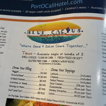 Blue Cactus Taco Shop - Taco Menu - Tacos Near Me - Ocean City, New Jersey Blue Cactus Taco Shop - Taco Menu - Tacos Near Me - Ocean City, New Jersey