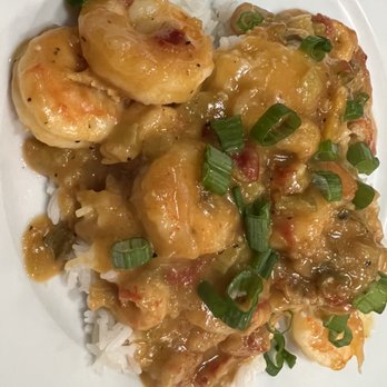 Bourbon Street - Shrimp & crawfish etouffe, delicious! And for those like me who appreciate these things, he cooks real rice...not the parboiled stuff. - Cajun/Creole Near Me - Burlington, Vermont
