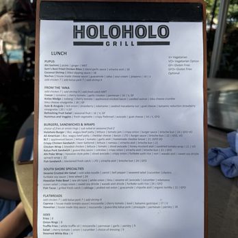 Holoholo Grill - Menu - Hawaiian Near Me - Koloa, Hawaii