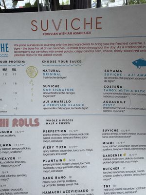 Menu photo 1 SuViche - Sushi and Ceviche Miami, FL Menu photo 1 SuViche - Sushi and Ceviche Miami, FL