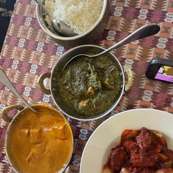 Momo N Curry - three bowls of food on a table - Indian Near Me - Concord, California Momo N Curry - three bowls of food on a table - Indian Near Me - Concord, California