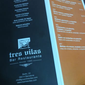 Tres Vilas - Mediterranean Near Me - Barcelona, B Tres Vilas - Mediterranean Near Me - Barcelona, B