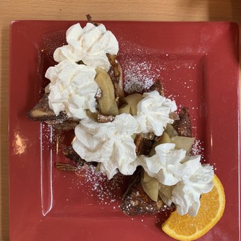 Toasted Mango Cafe - Toasted Mango Special- caramel apple stuffed French Toast - Cafes Near Me - Sarasota, Florida