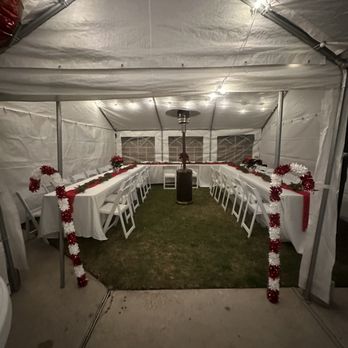 Festive Party Supply - Customer photo * We DO NOT set up nor take down tables or chairs - Party Equipment Rentals Near Me Festive Party Supply - Customer photo * We DO NOT set up nor take down tables or chairs - Party Equipment Rentals Near Me