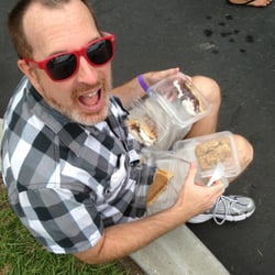 Great American Pie Festival - Joe is having pie overload!