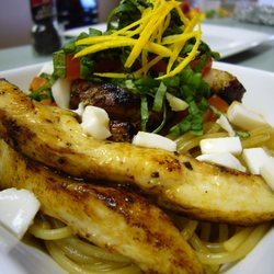 Lucky Duck Culinary Services - Caprese Balsamic Chicken Tenderloins w/pasta