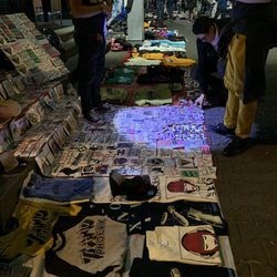 El Plaza Condesa - You'll find tons of people outside selling bootleg merch that isn't too terrible and extremely cheap! $5 for a shirt from one seller
