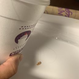 2nd time I've had hair in my food.Gross And who wants to drive all the way back.Even one on the inside of my cup into my drink. 2nd time I've had hair in my food.Gross And who wants to drive all the way back.Even one on the inside of my cup into my drink.