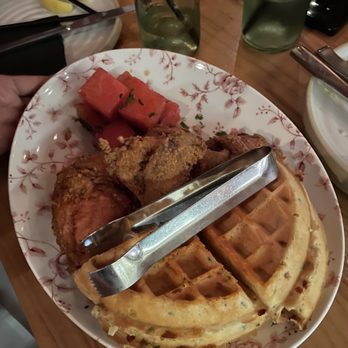 Yardbird Table & Bar - Chicken n ' Watermelon n ' Waffles - Southern Near Me - Miami Beach, Florida
