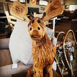 Alpine Furniture Company - Chainsaw carved moose