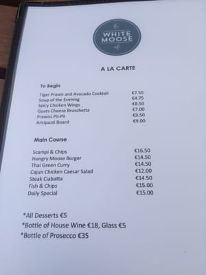 Menu photo 4 White Moose Cafe Dublin, D