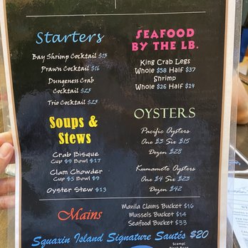 Squaxin Island Seafood Bar - Seafood Near Me - Shelton, Washington
