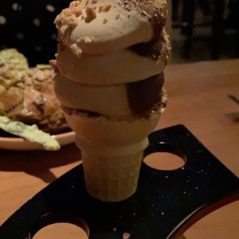 RAMEN-SAN - Ice cream: twist with seasonal flavors! THE CONE has a light fruit wrap and chocolate at the bottom! - Ramen Near Me - Chicago, Illinois RAMEN-SAN - Ice cream: twist with seasonal flavors! THE CONE has a light fruit wrap and chocolate at the bottom! - Ramen Near Me - Chicago, Illinois