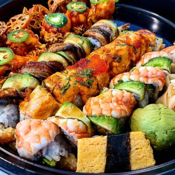 Benihana - Spicy Lotus Tempura Roll Chili Shrimp Roll Dragon Roll Sumo Roll Baked Shrimp Lovers Roll Egg Sashimi - Sushi Bars Near Me - Bloomington, Minnesota