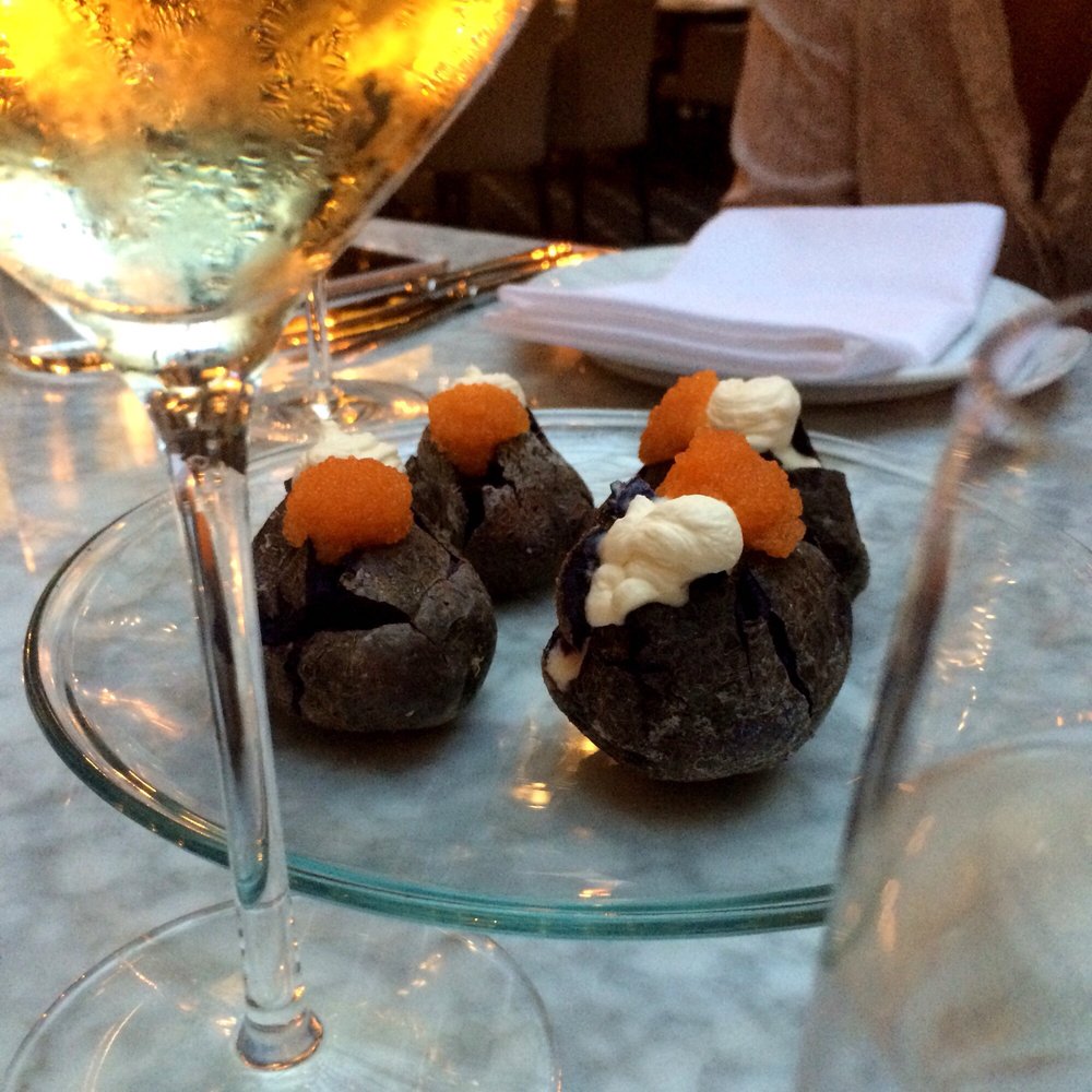Palmen - Blue potato appetizers - Restaurants Near Me - Oslo, 03